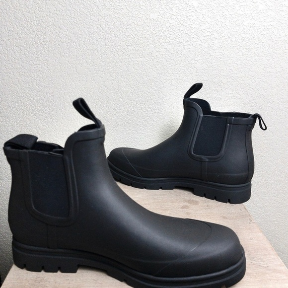 NEW Everlane The Rain Boot 11 Black Ankle Slip Resistant Comfort Rubber Lug Sole - Picture 12 of 15